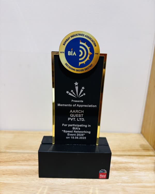 Bombay Industries Association memento of appreciation
